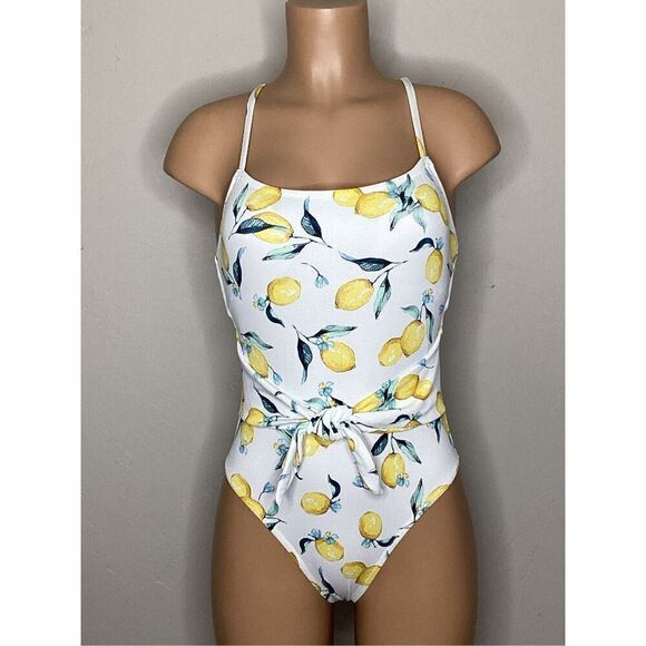 New. Jessica Simpson lemons swimsuit. Medium. Retails $98 - Picture 4 of 10